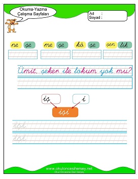 öbüşzç Grubu Çalışma Sayfaları